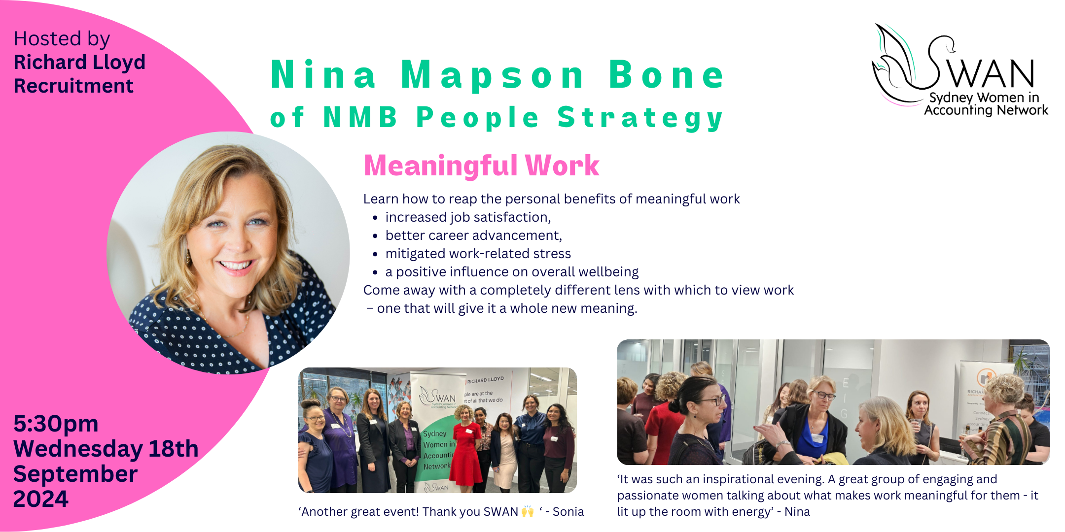 Nina Mapson Bone past event